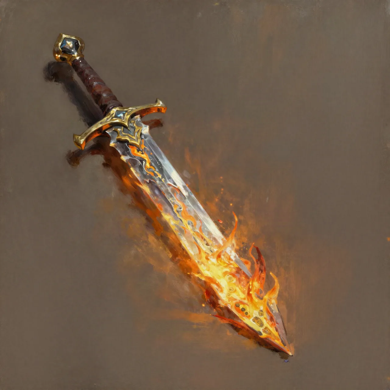Flammenzungen-Klinge