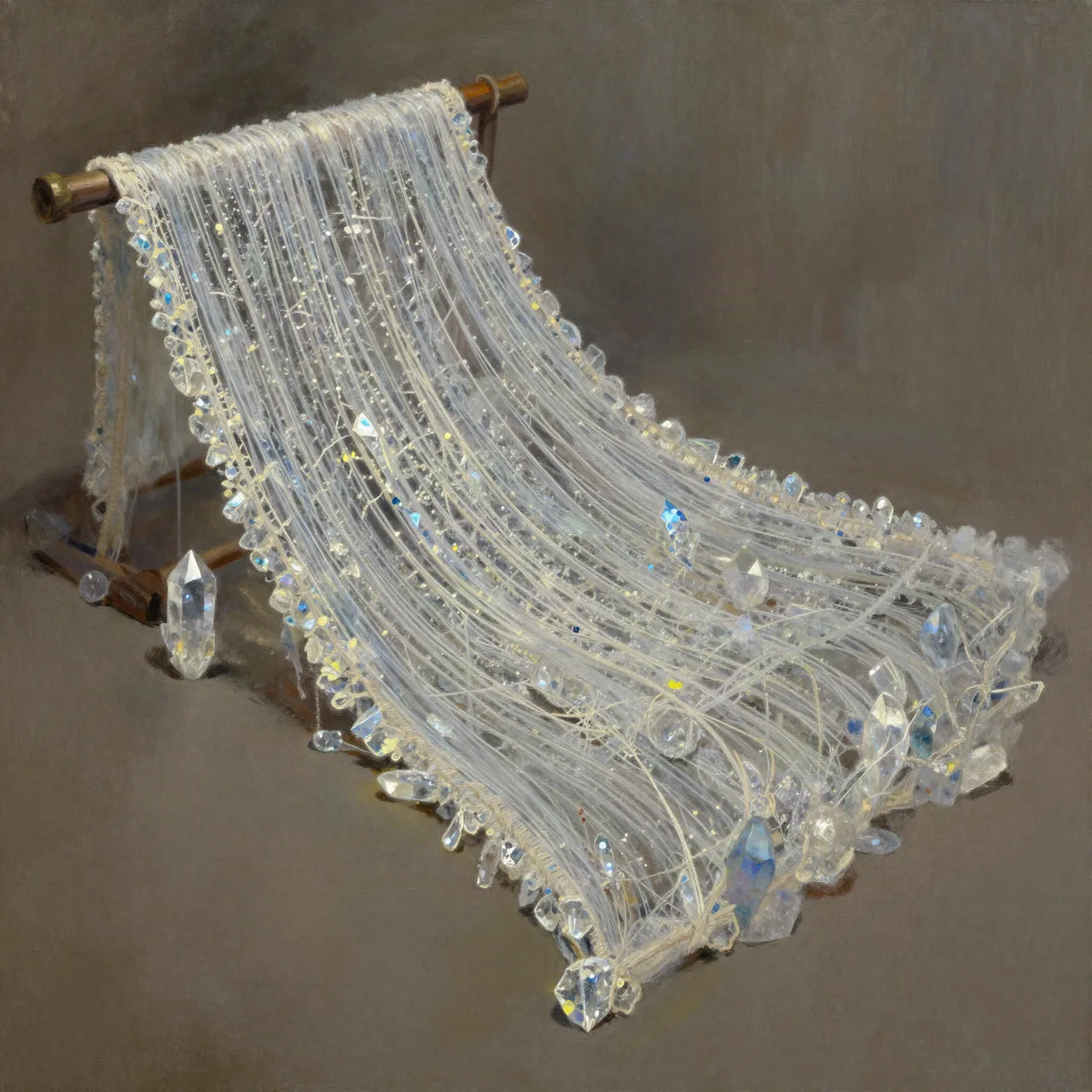 Kristalldurchsetzte Textilien
