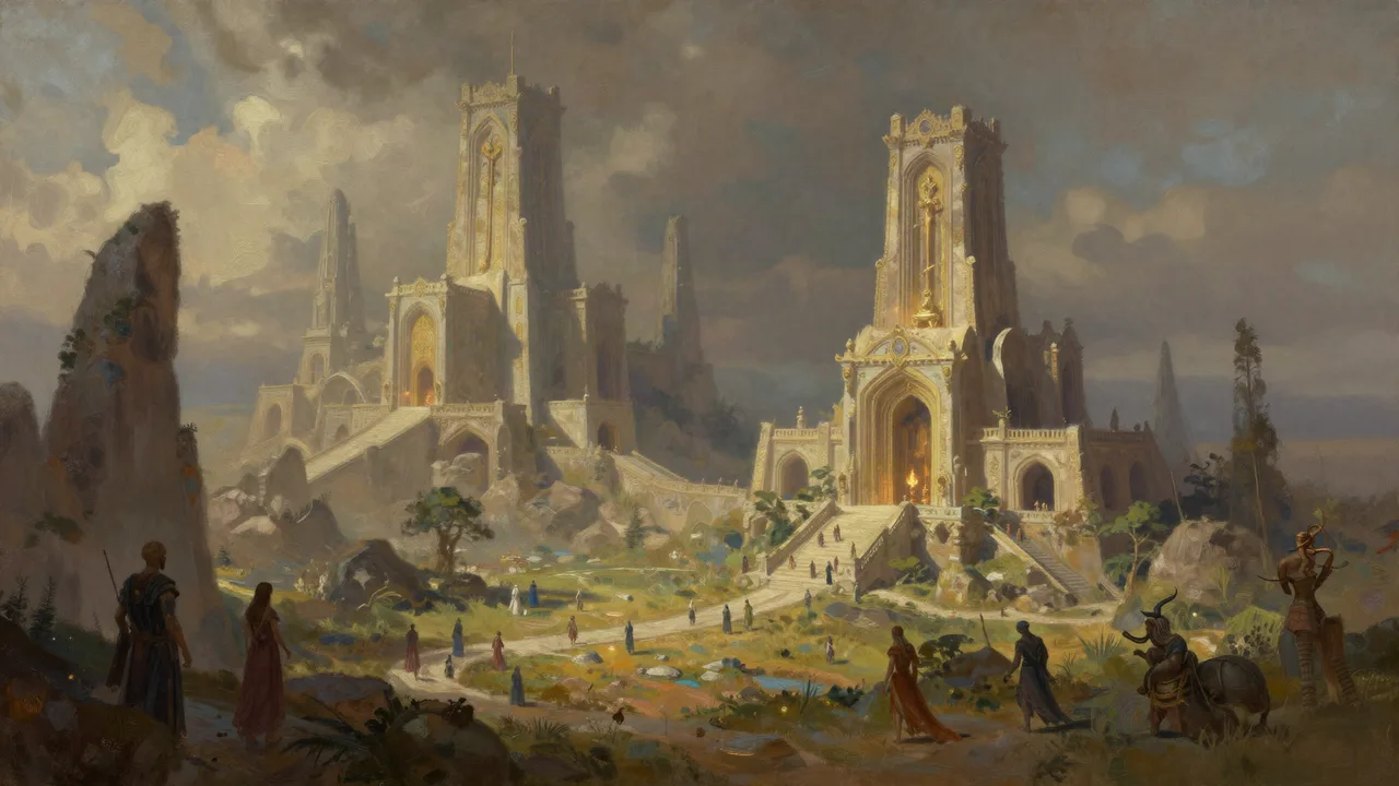 The Celestials - Divine Architects of Landorya Banner