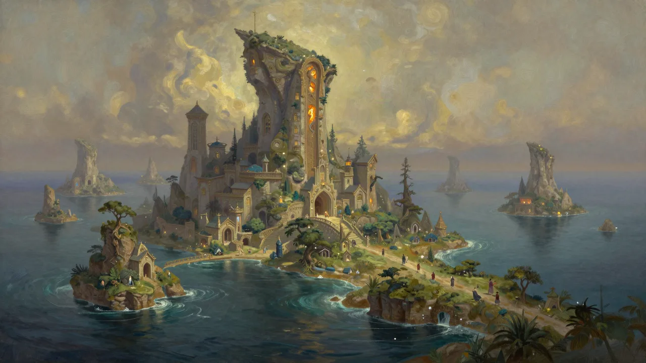 THE ISLANDERS OF THE SHIMMERING ISLES Banner