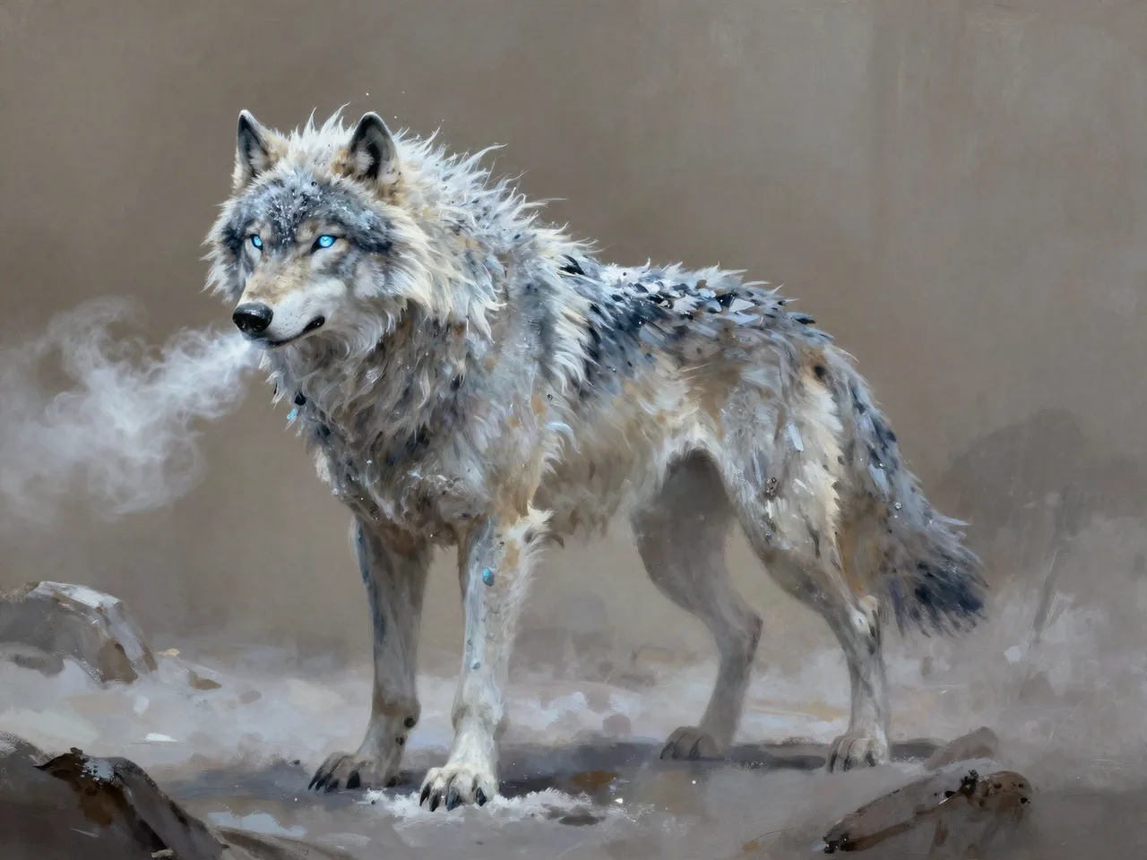 Frostgebundener Schreckenwolf