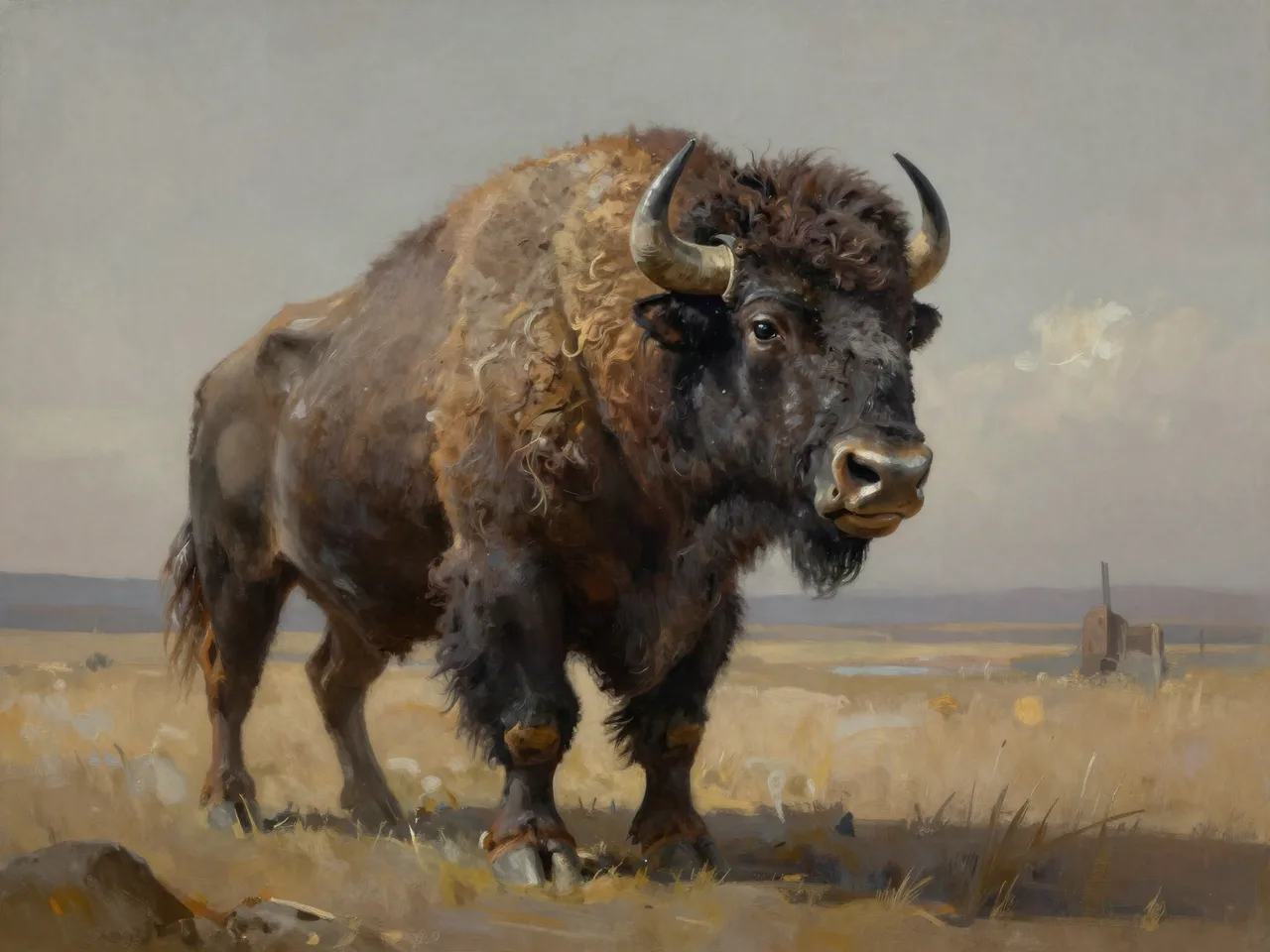 Steppen-Hütebison