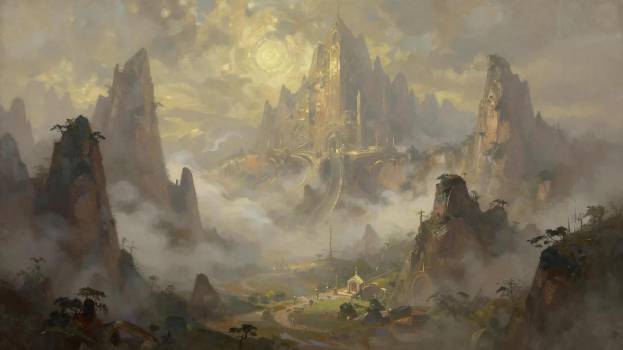 Die Celestial Mountains Panorama