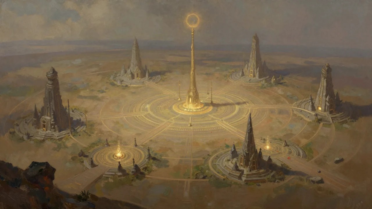 Die Stätten der Resonanzkonvergenz Panorama