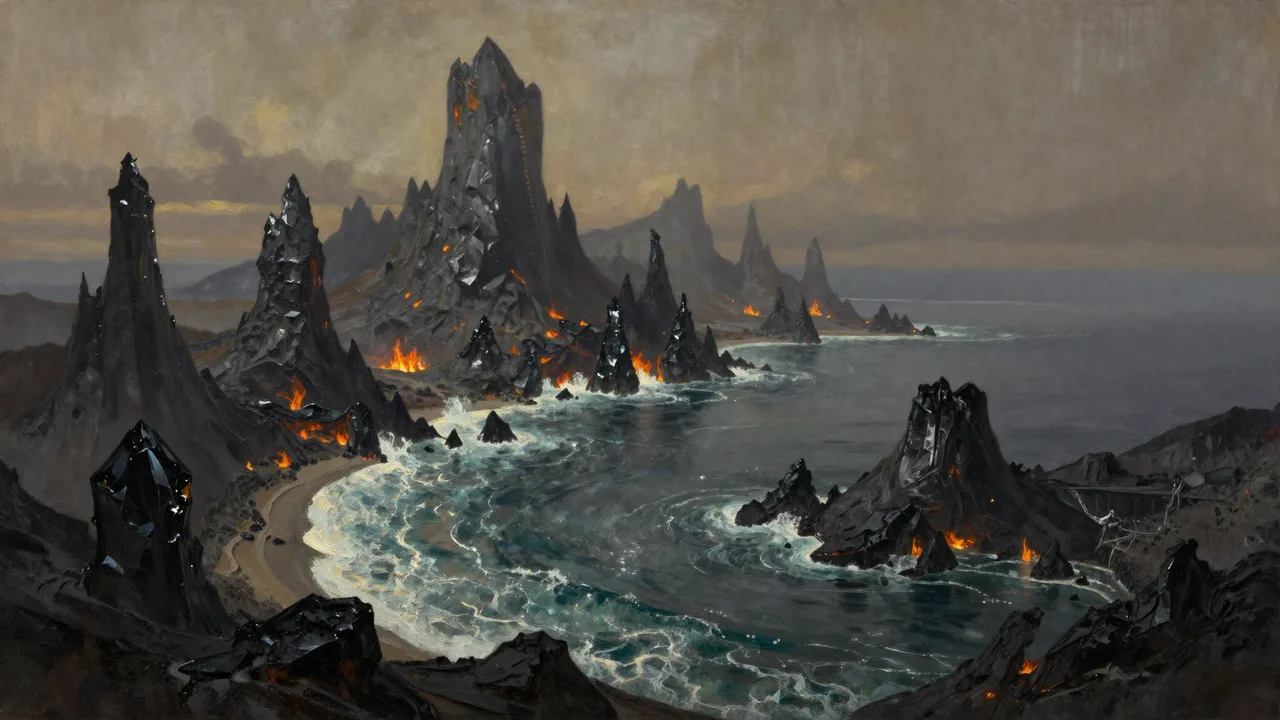 Die Obsidianküsten Panorama