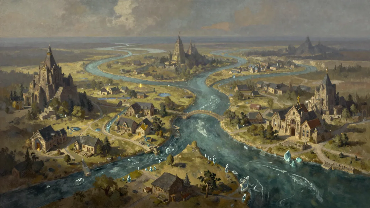 Flusswege Panorama