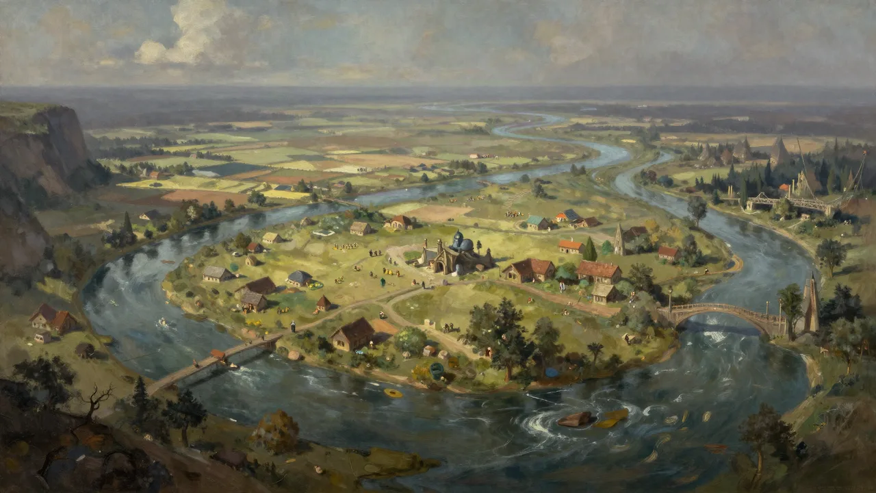 Der Große Fluss Panorama