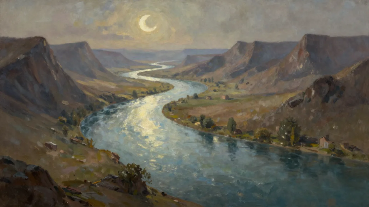 Mondfluss Panorama