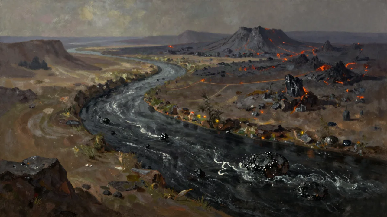 Obsidianfluss Panorama