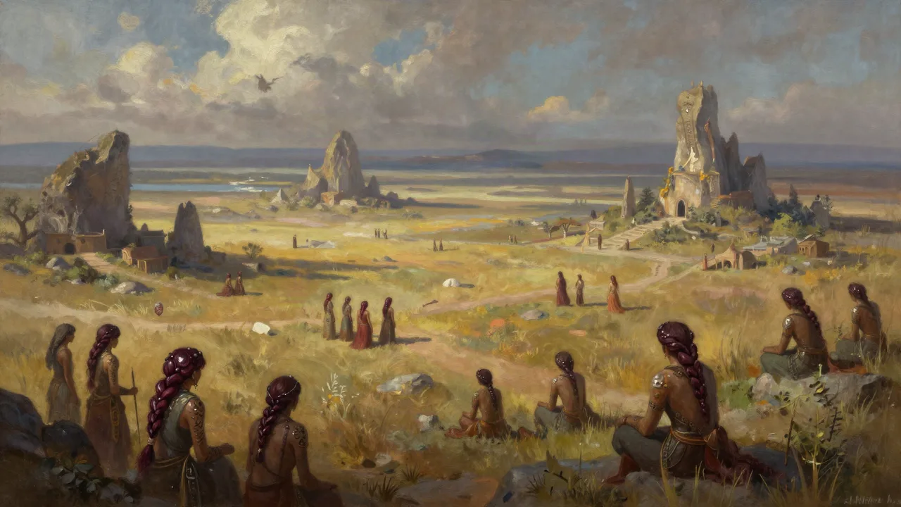 Das Territorium des Stammes der Roten Dämmerung Panorama