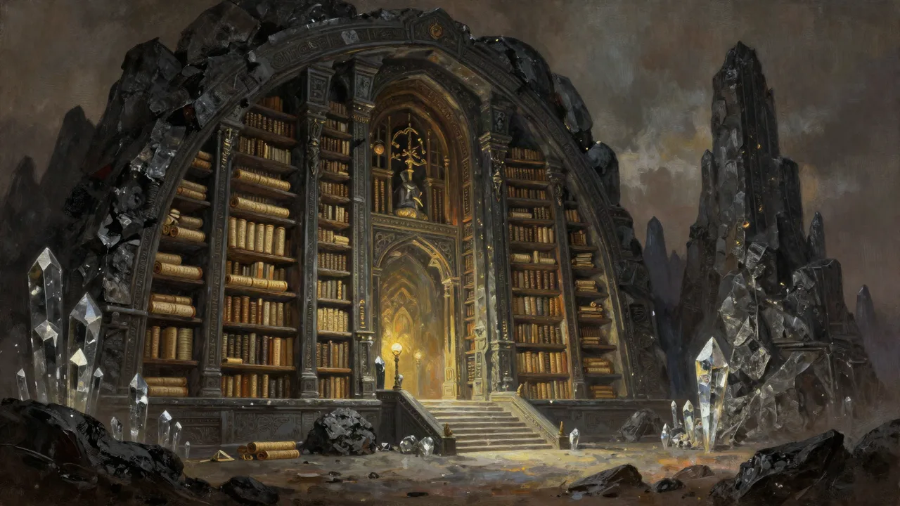 Die Obsidianbibliothek Panorama