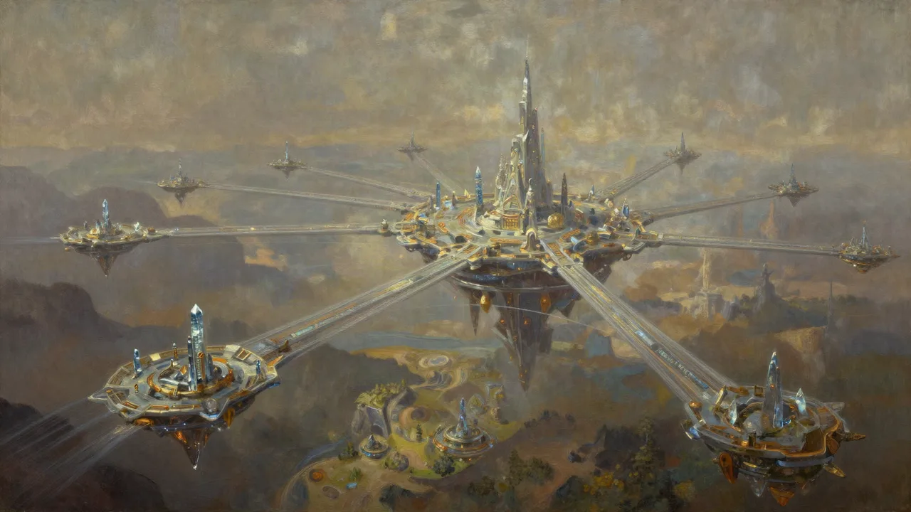 Aero-Gitter-Netzwerk Panorama