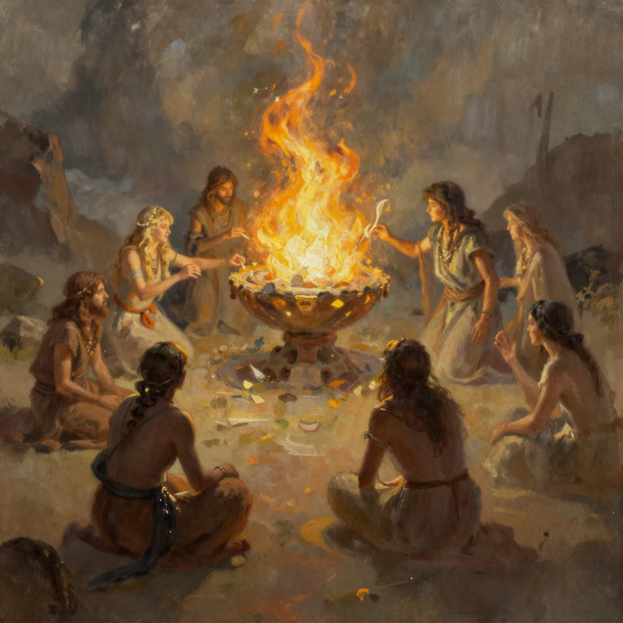 Die Mündliche Flamme – Geschichtenweber-Magie