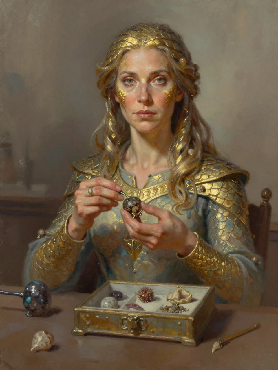 Euryale Muschelsammlerin Porträt