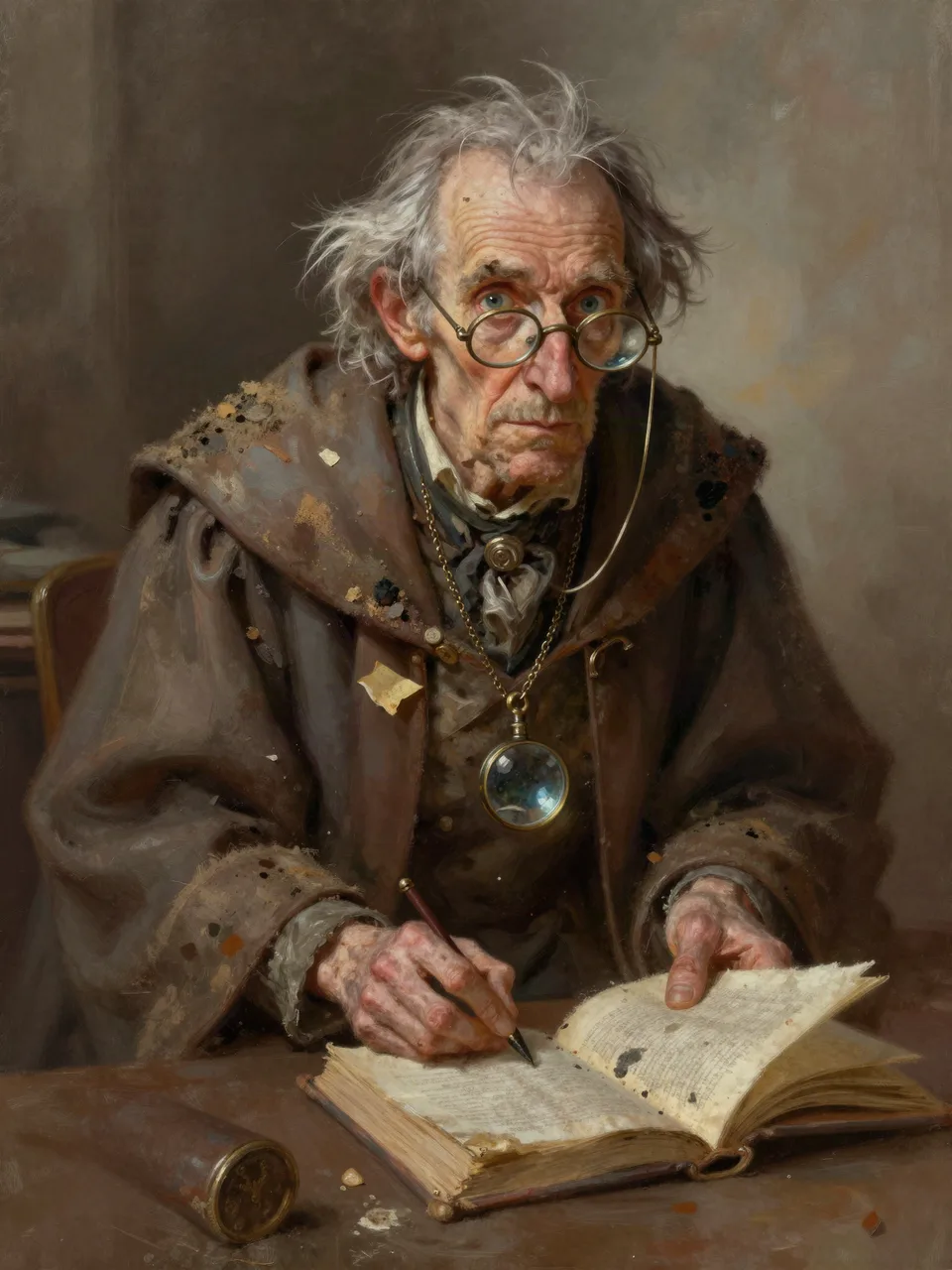 SCHOLAR PROFESSOR THEODORE WISEMAN Porträt