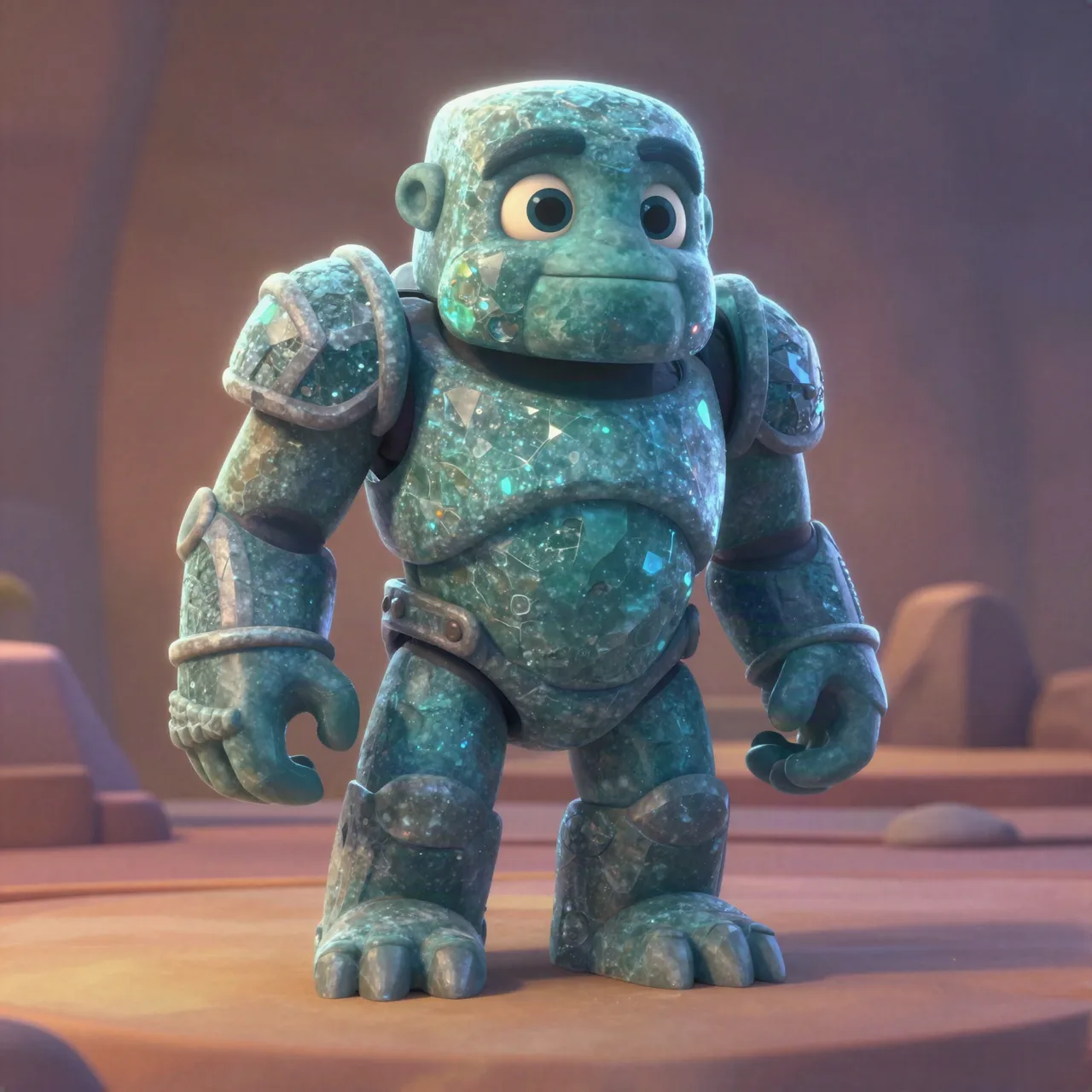 The First Crystal-Core Golem