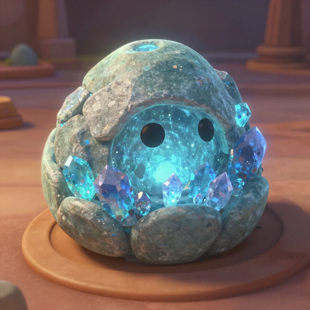 Crystal-Infused Stone