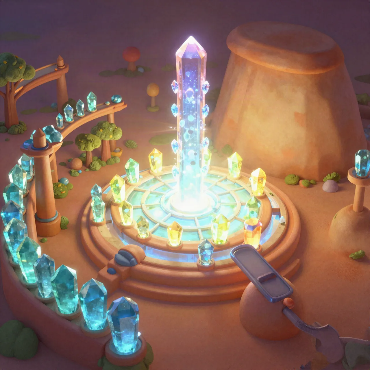 Solar-Crystal Arrays