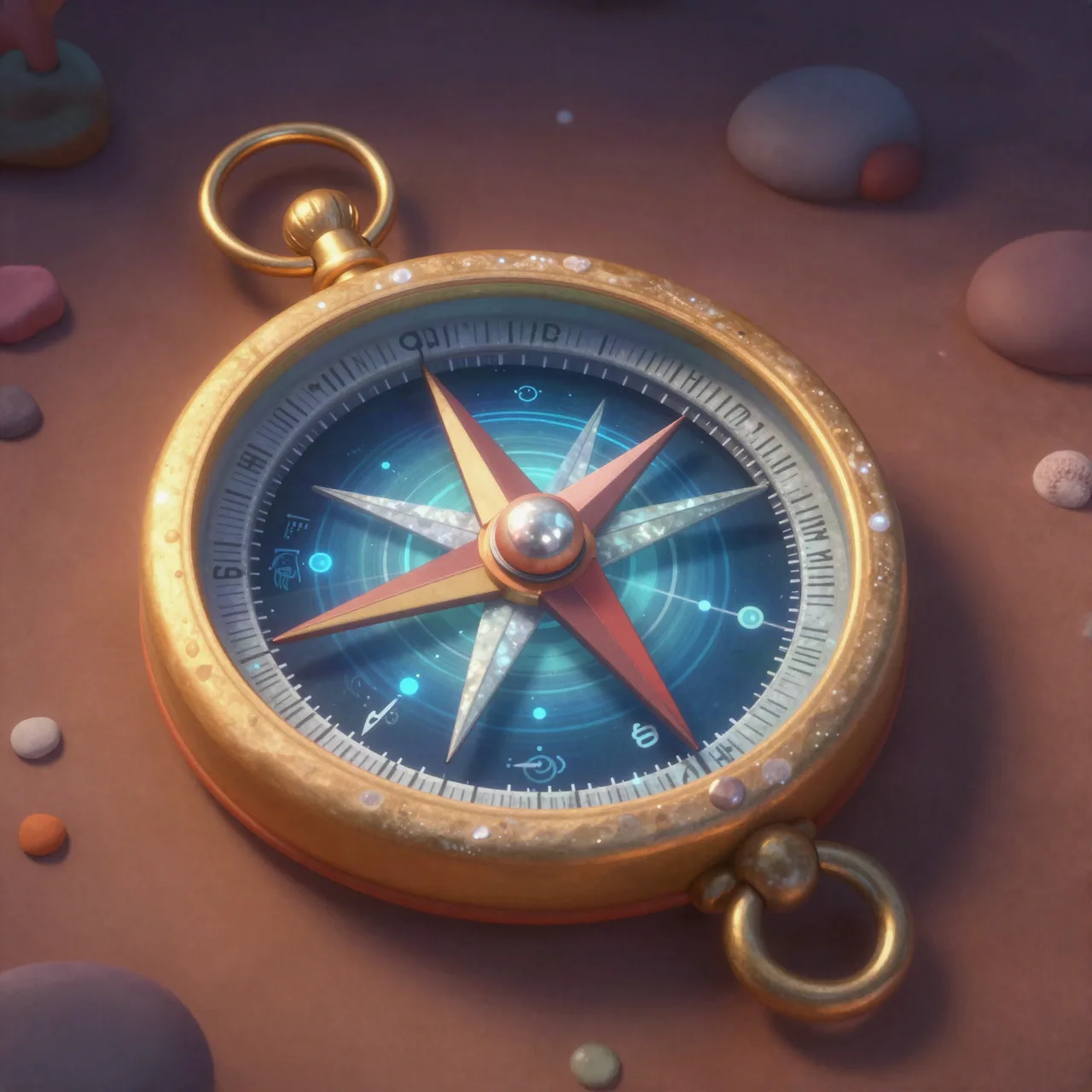 Navigationskompass der Tiefen