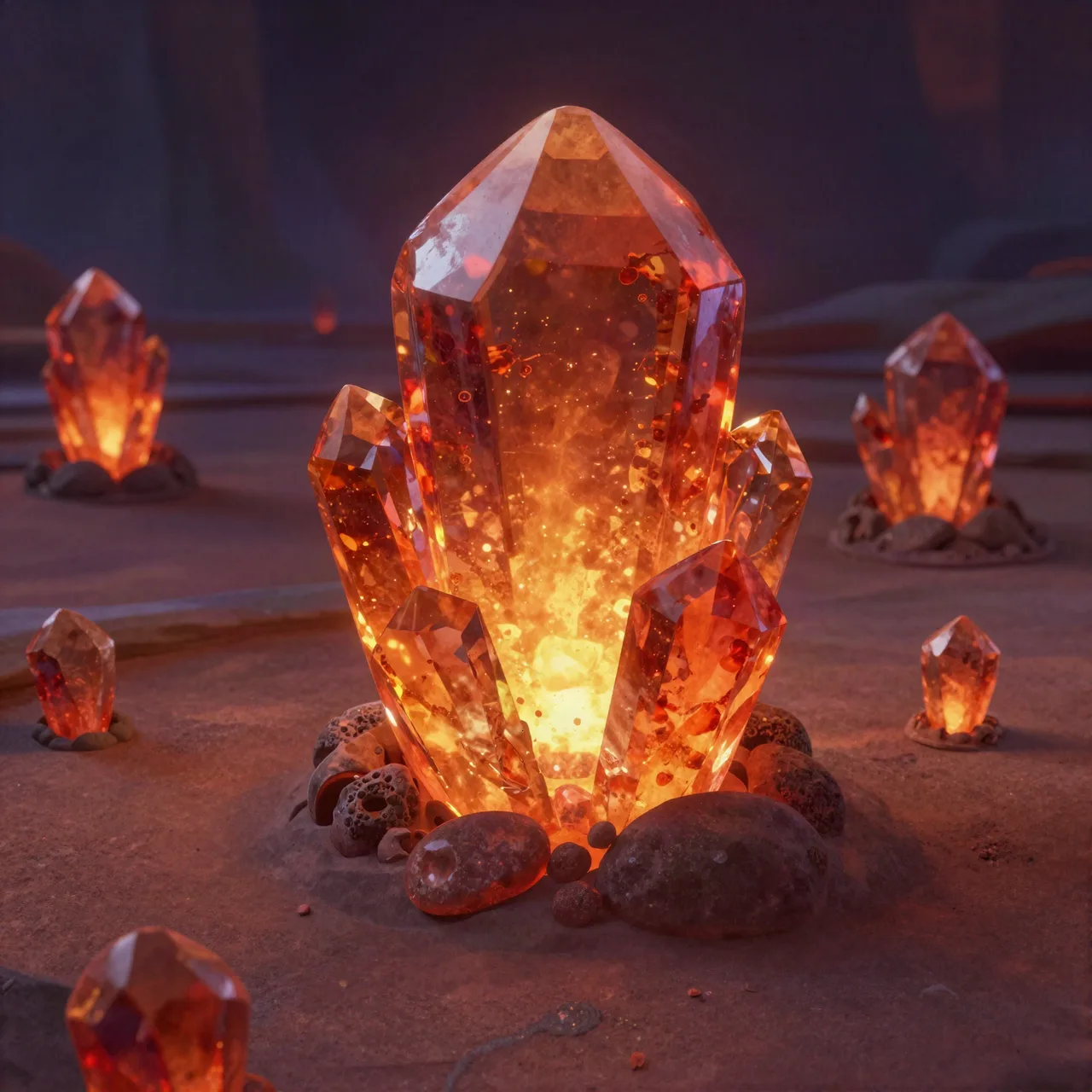 Lava-Kristalle