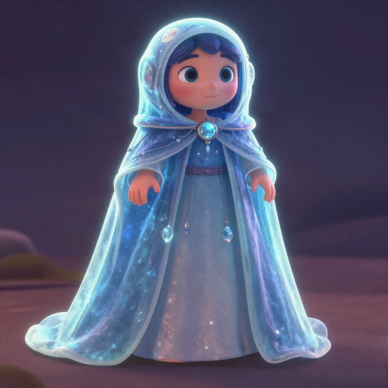 Moonlight-Woven Cloak of Silverbrook