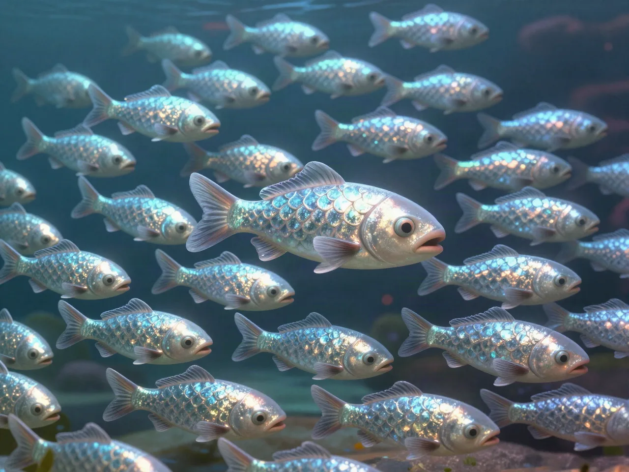 Silverscale Shoal Fish