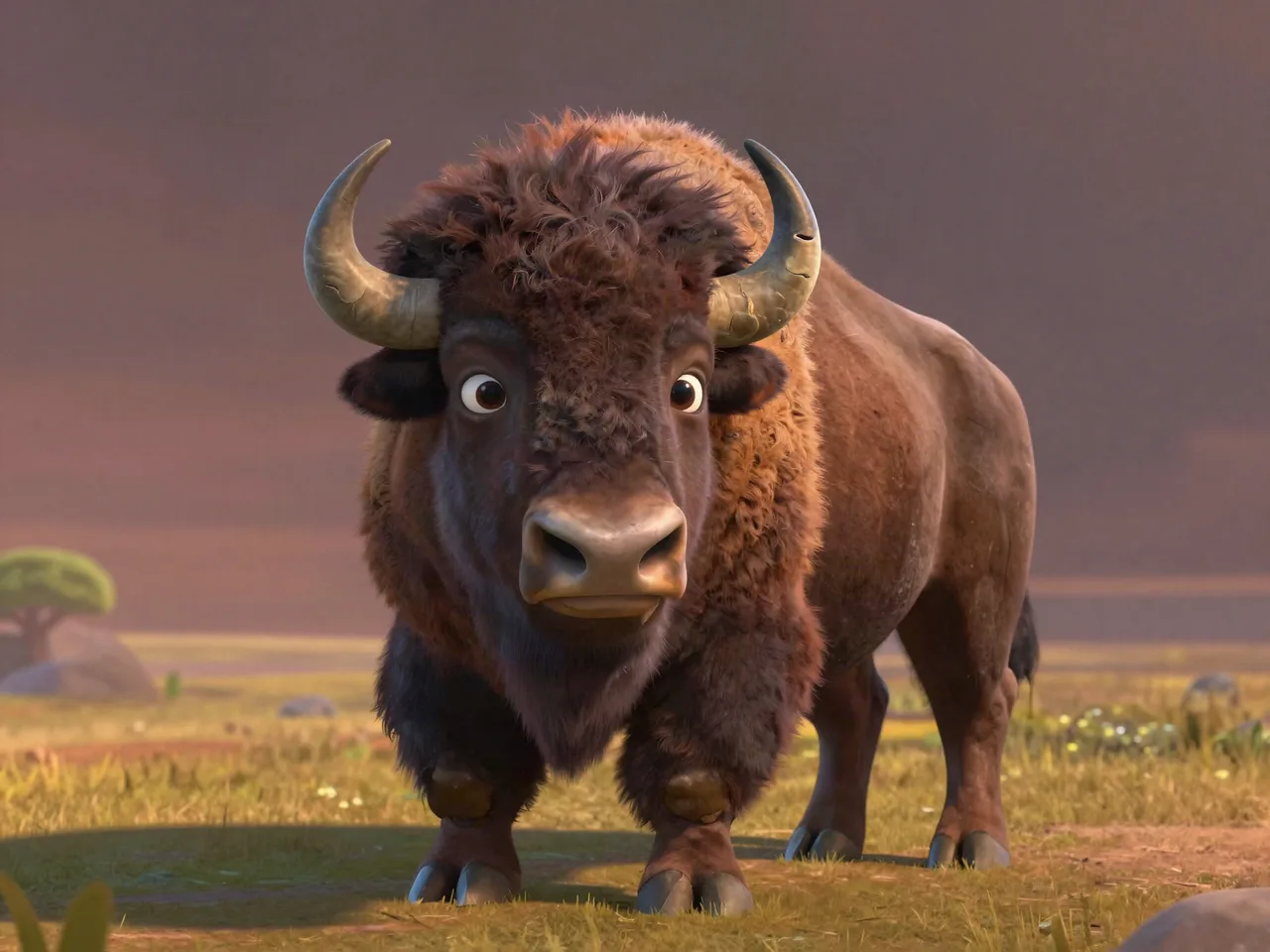 Steppen-Hütebison