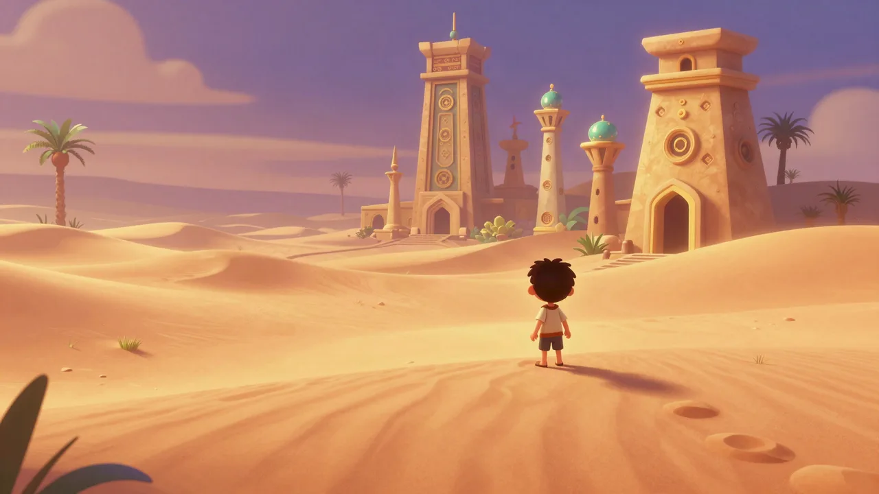 Desert Scholars of Whispering Sands Panorama