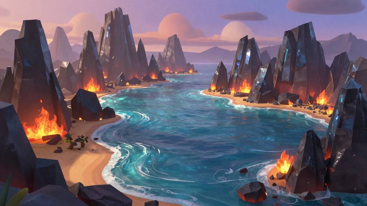 The Obsidian Coastlines Panorama
