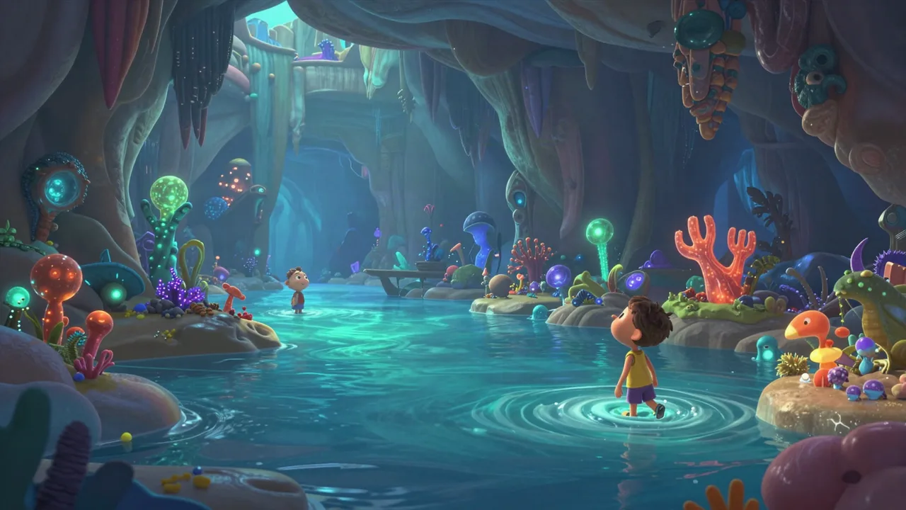 The Tidal Grottos (Water Realm) Panorama