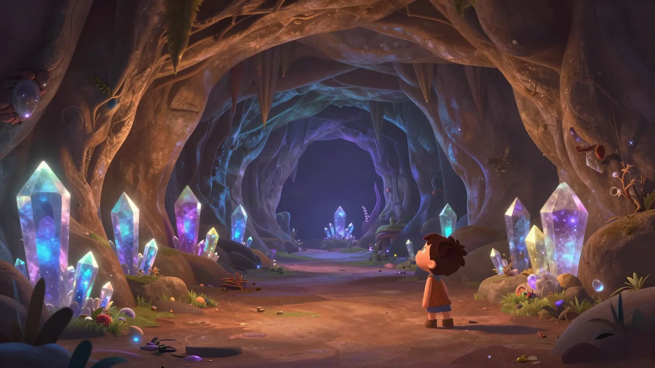 Crystal-Veil Caves Panorama