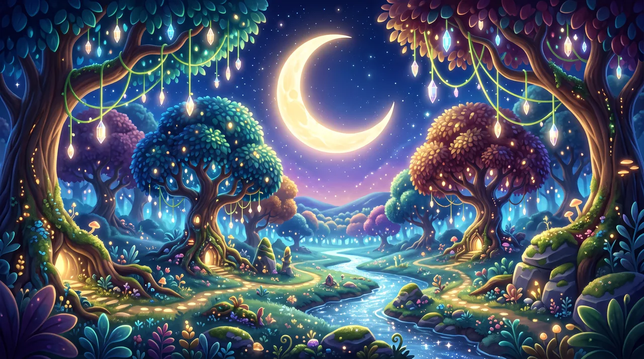 Moon-lit Glades Panorama