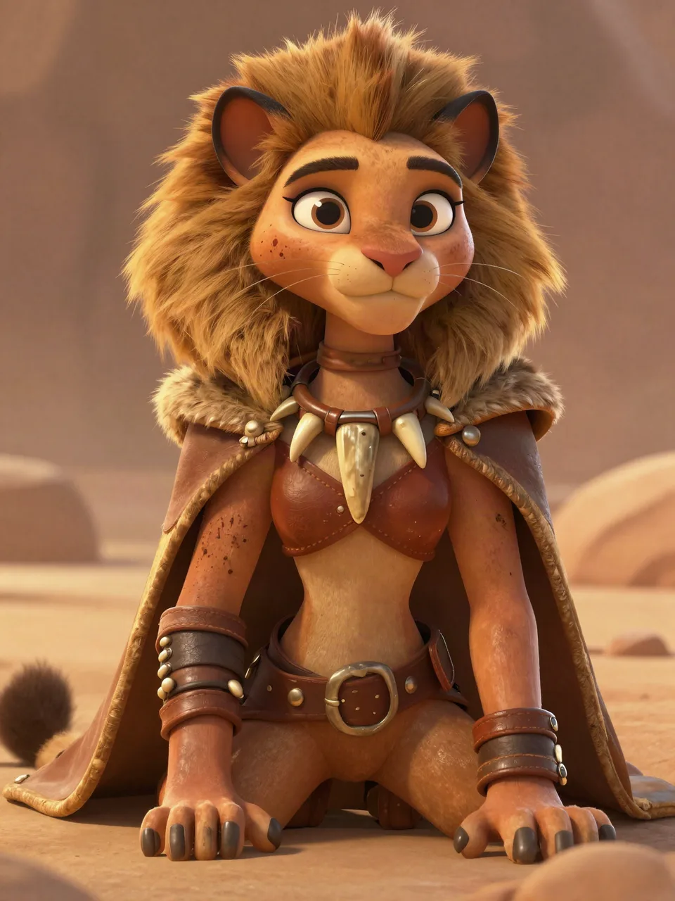 BASTET Sandkatze Porträt