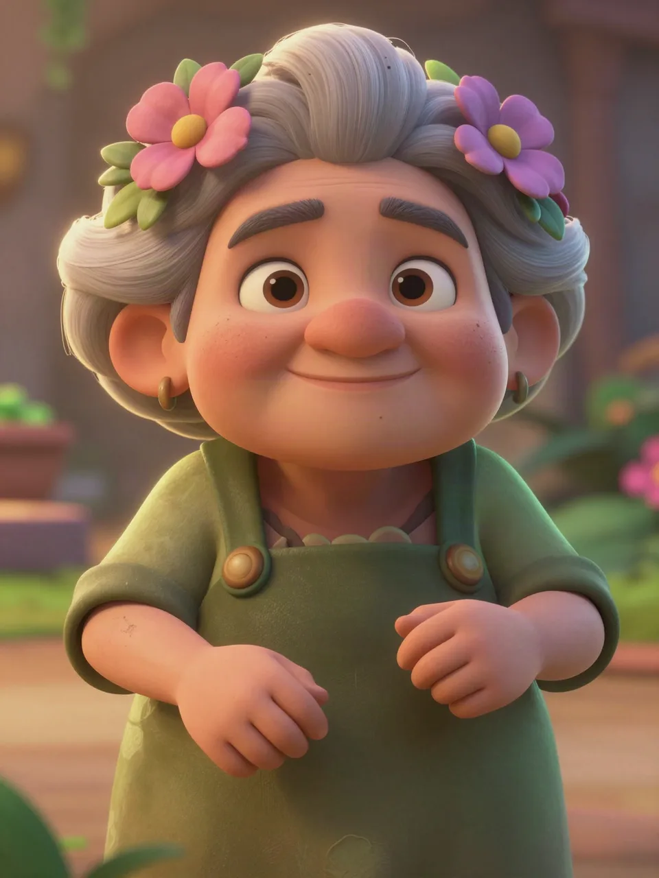 GARDENER MOTHER GREEN Portrait
