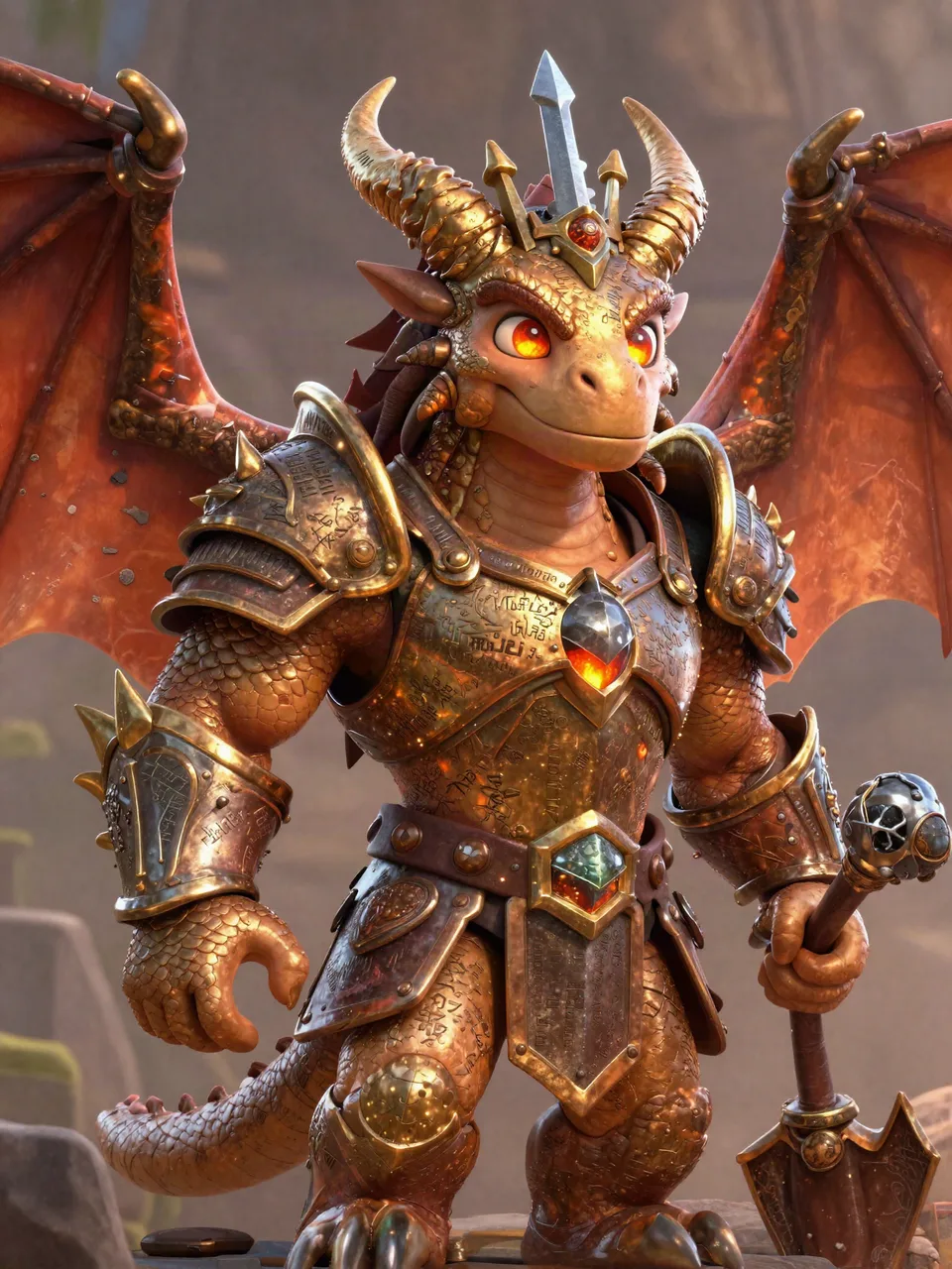 MALACHAR THE BRONZE TYRANT Portrait
