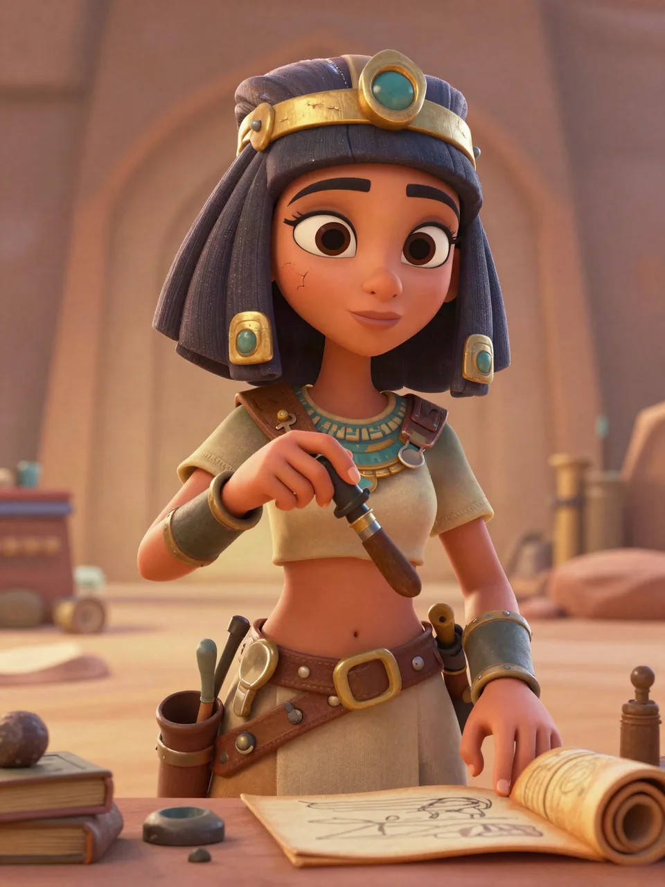 NEFERTARI SANDFLICKERIN Porträt