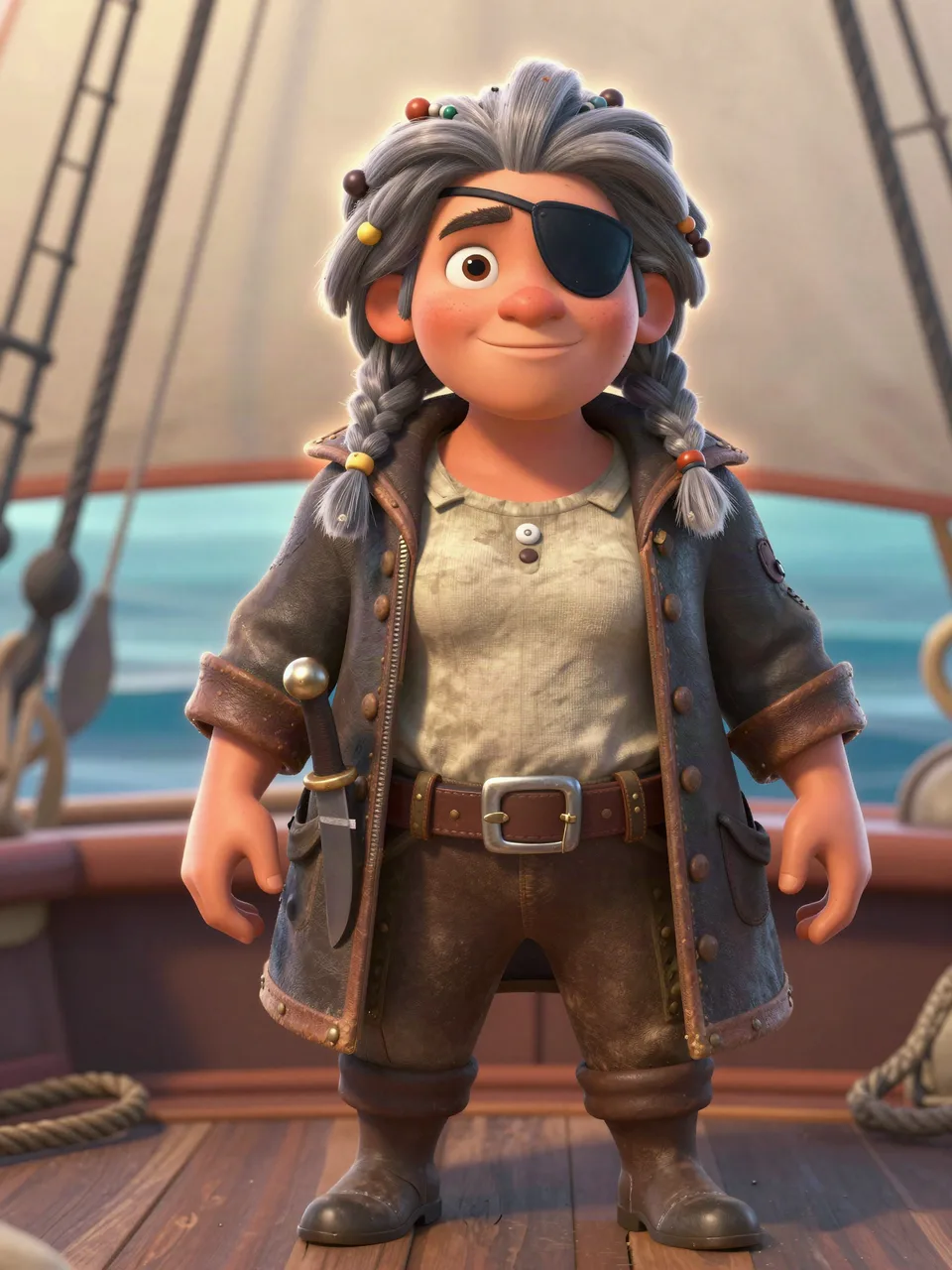 SAILOR CAPTAIN BRINEY MORGAN Portrait