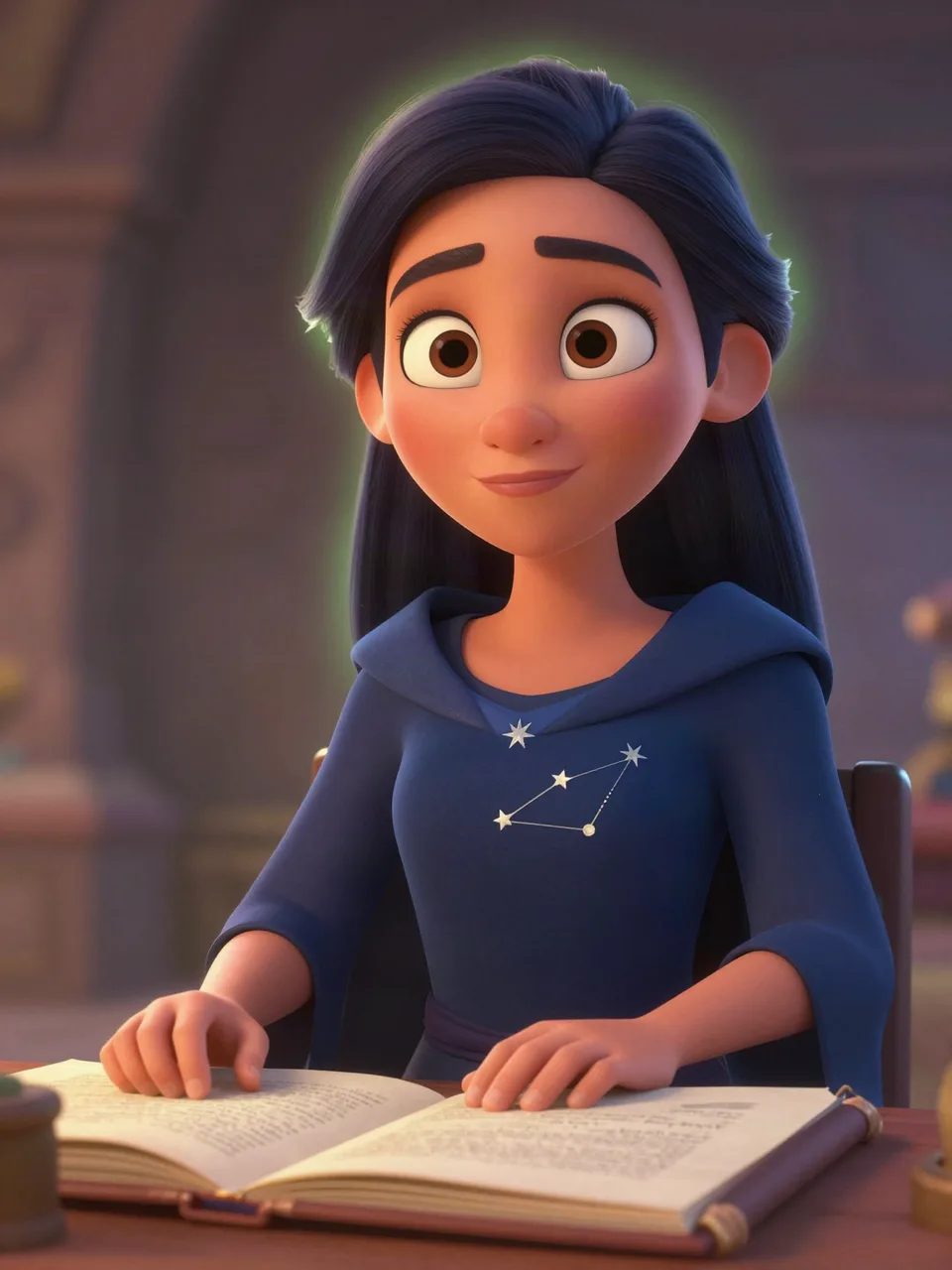 Umbriel Examining Portrait